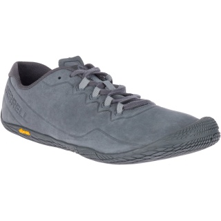 Merrell Minimal Running Shoes Vapor Glove 3 Luna Leather Granite Grey Men